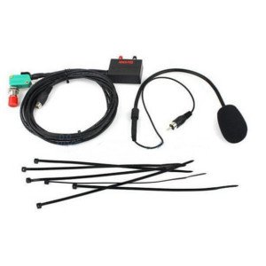 In vehicle hands free installation kits for 2 way radio users